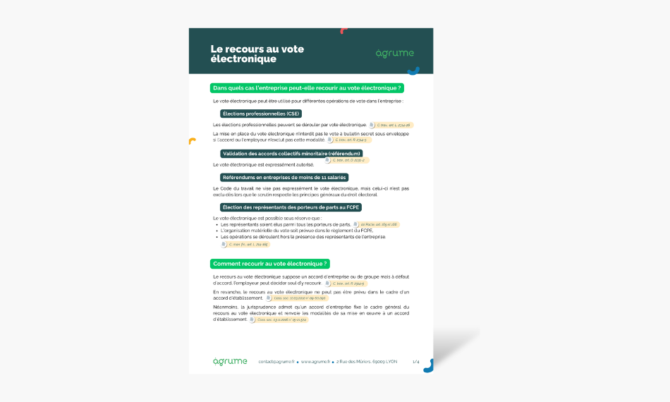 Fiche pratique - Recours vote electronique