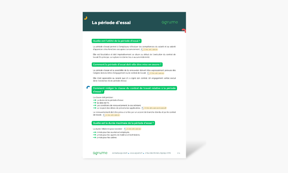Fiche pratique - periode essai