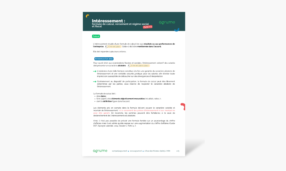 Fiche pratique - Intéressement : formule de calcul, versement et régime social et fiscal